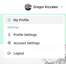 Profile Dropdown